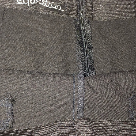 Equestrian Perfect Dress Black Pants W/some Stretch No Waistband Back Zip - Picture 7 of 9